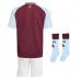 Camiseta Aston Villa Primera Equipación para niños 2024-25 manga corta (+ pantalones cortos)